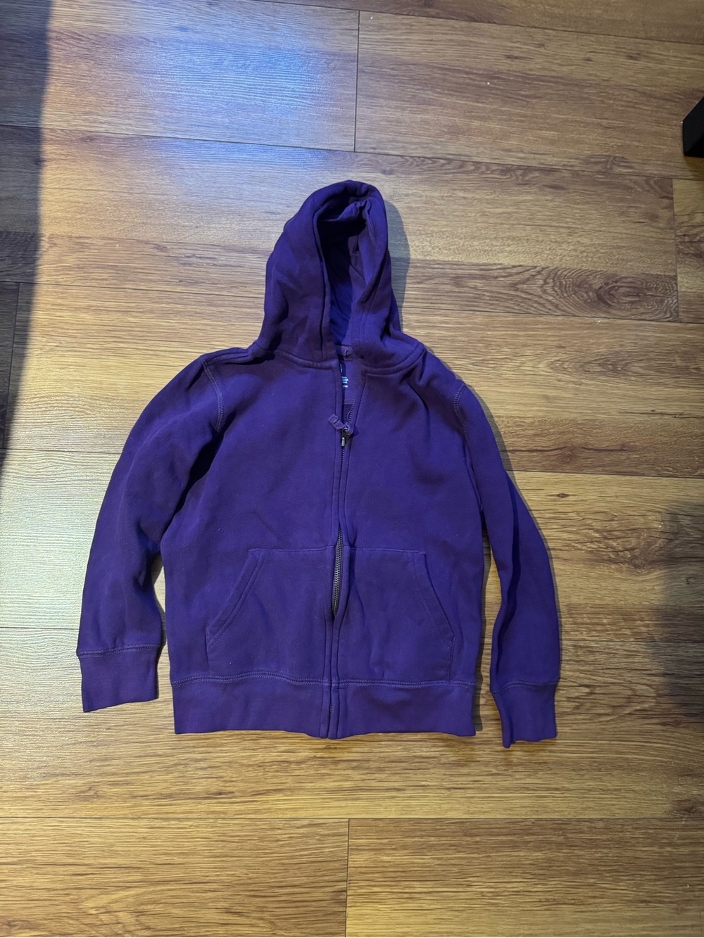 Primary Purple Kids Full-Zip Hooded Sweatshirt